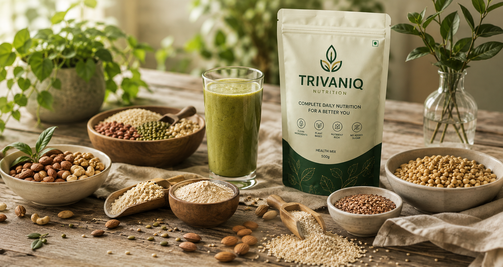 Natural ingredients used in Trivaniq Nutrition formulations