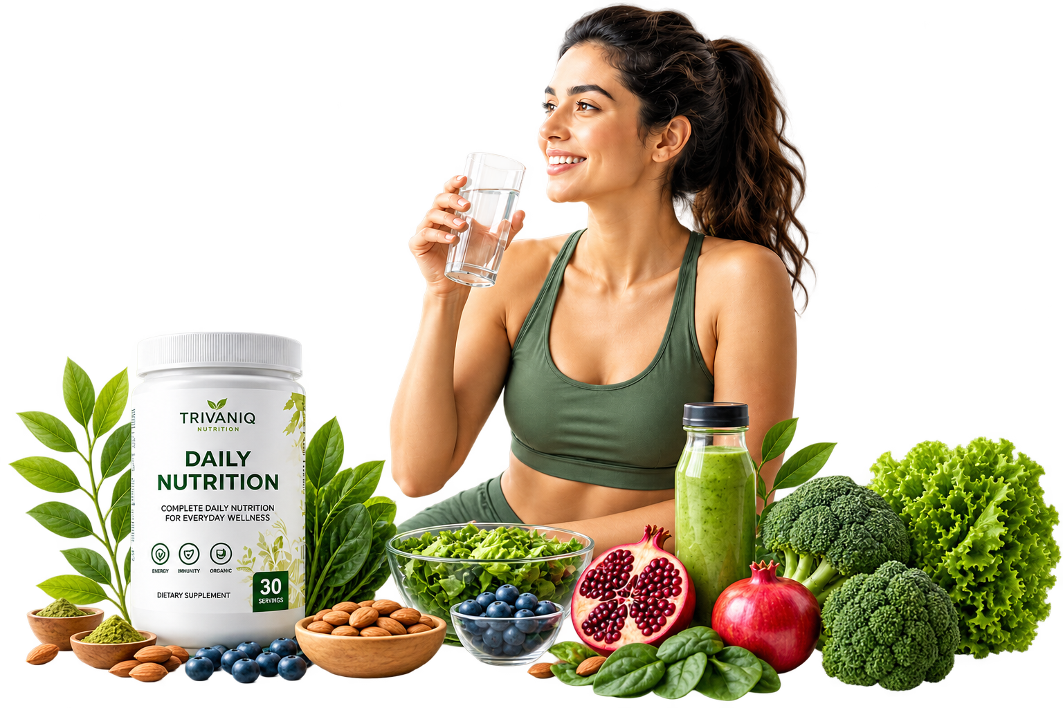 Healthy daily nutrition and wellness